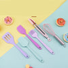 Purple Mini Silicone 6-Piece Baking Spatula Set